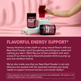 HAVASU NUTRITION L-Arginine Organic Beet Root Powder in a glass of water