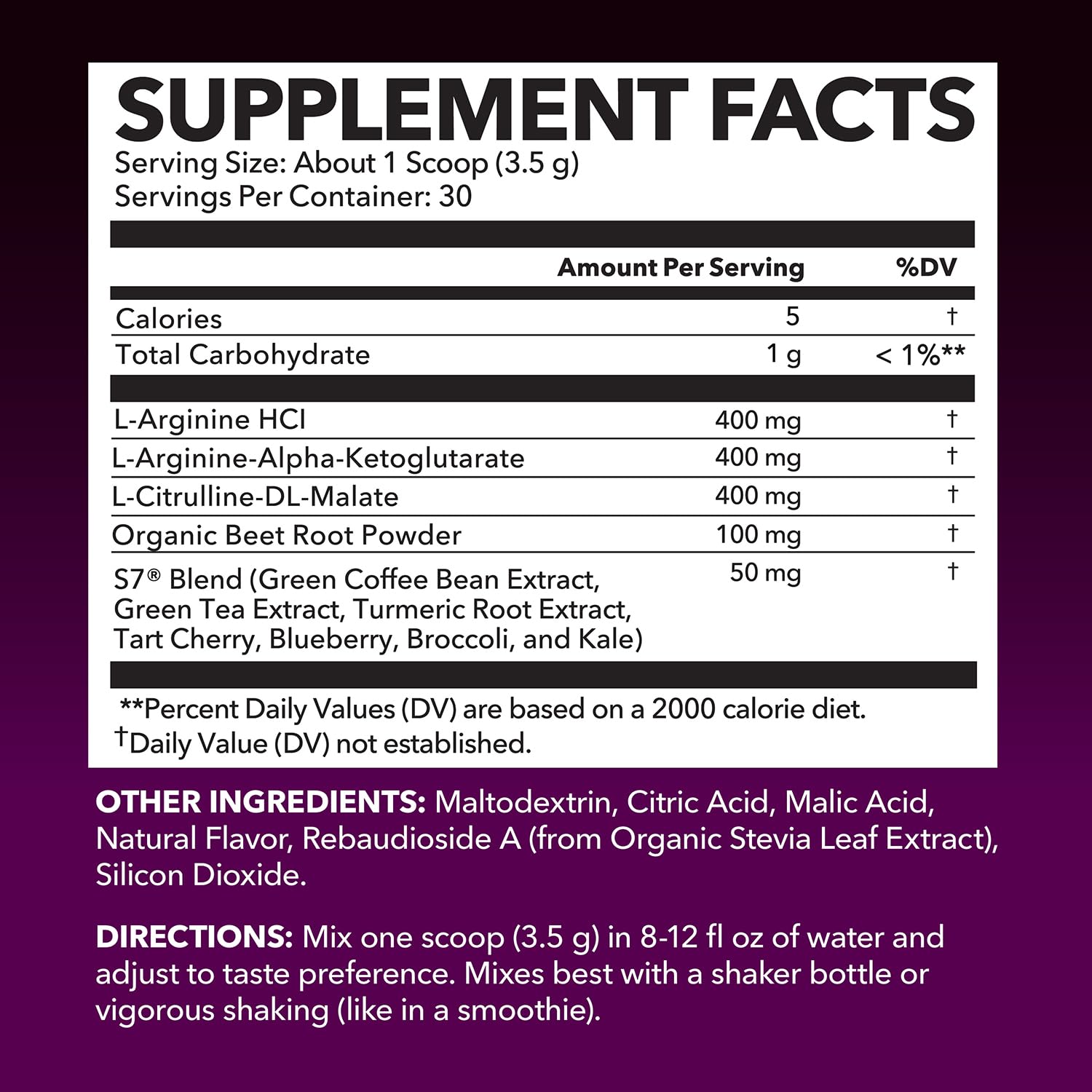 HAVASU NUTRITION L-Arginine Powder mixed berry flavour