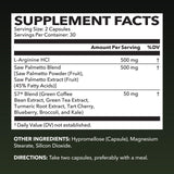 HAVASU NUTRITION L-Arginine Prostate Health Support 60 Capsules side view