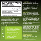 HAVASU NUTRITION Moringa Leaf Extract Capsules showing dosage information