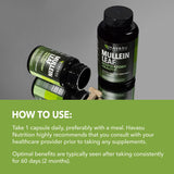 HAVASU NUTRITION Mullein Leaf Capsules with a glass of water
