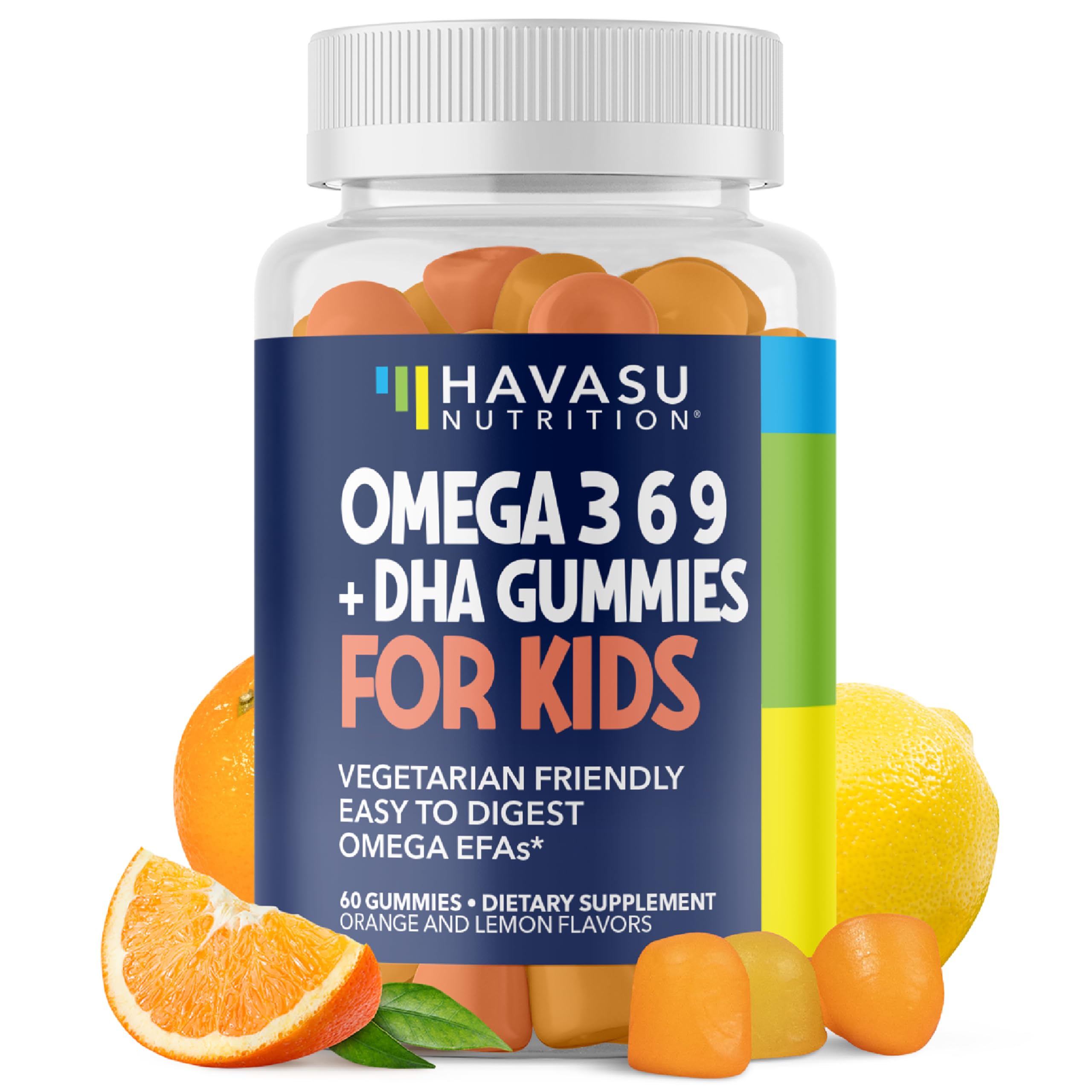 HAVASU NUTRITION Omega 3-6-9 DHA Gummies front view