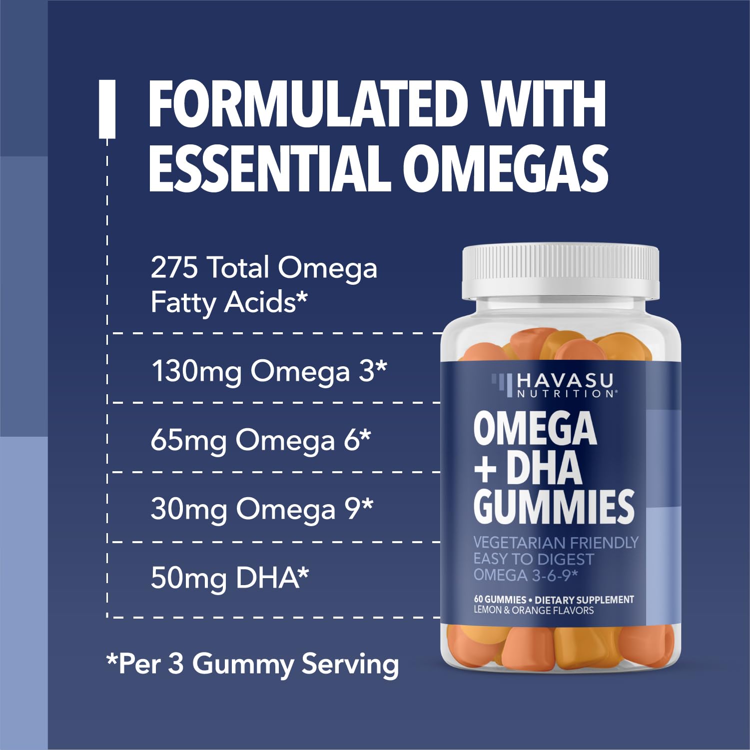 HAVASU NUTRITION Omega 3-6-9 Gummies in hand