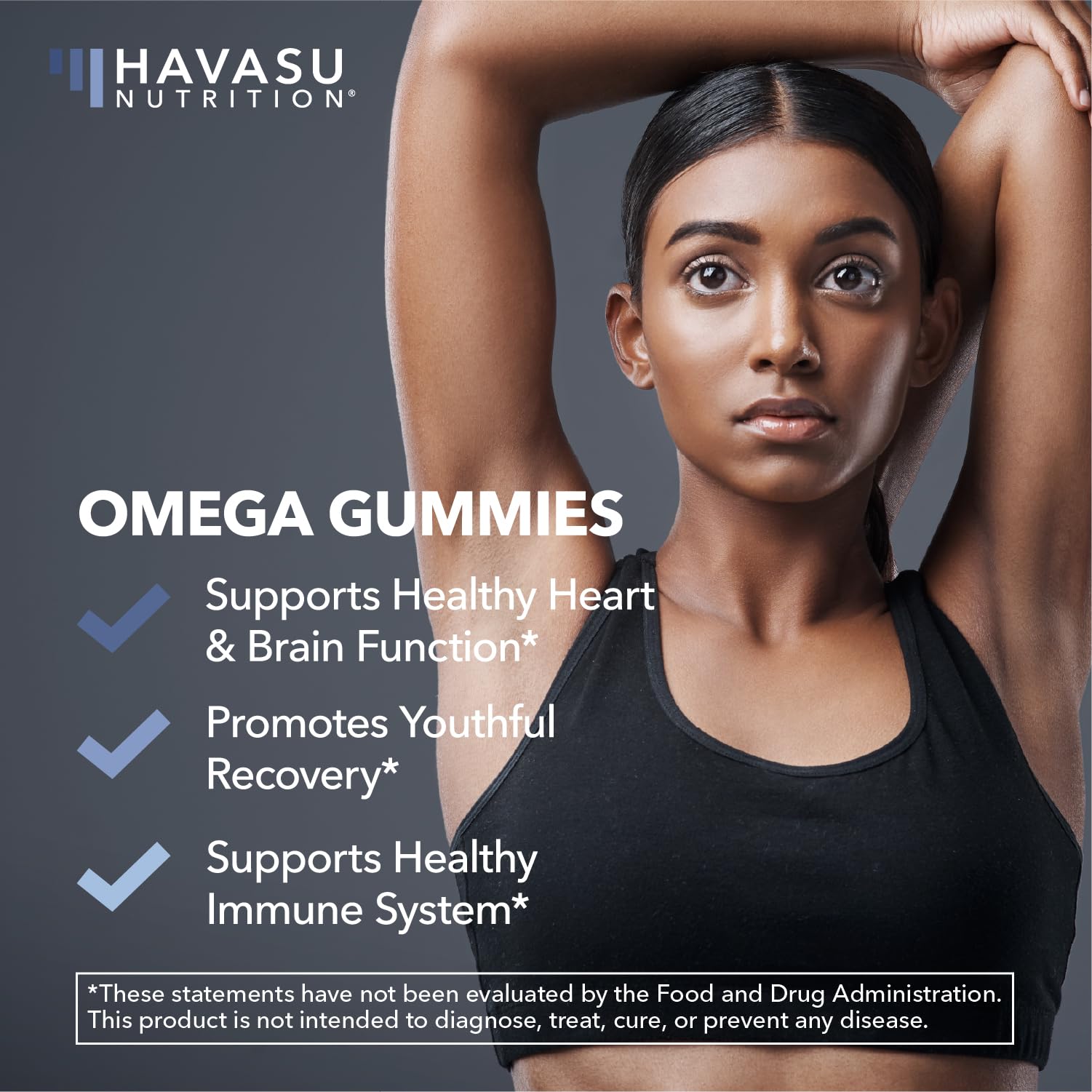 HAVASU NUTRITION Omega 3-6-9 Gummies on a table