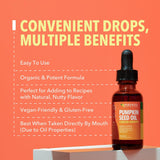 HAVASU NUTRITION Organic Pumpkin Seed Oil bottle back view