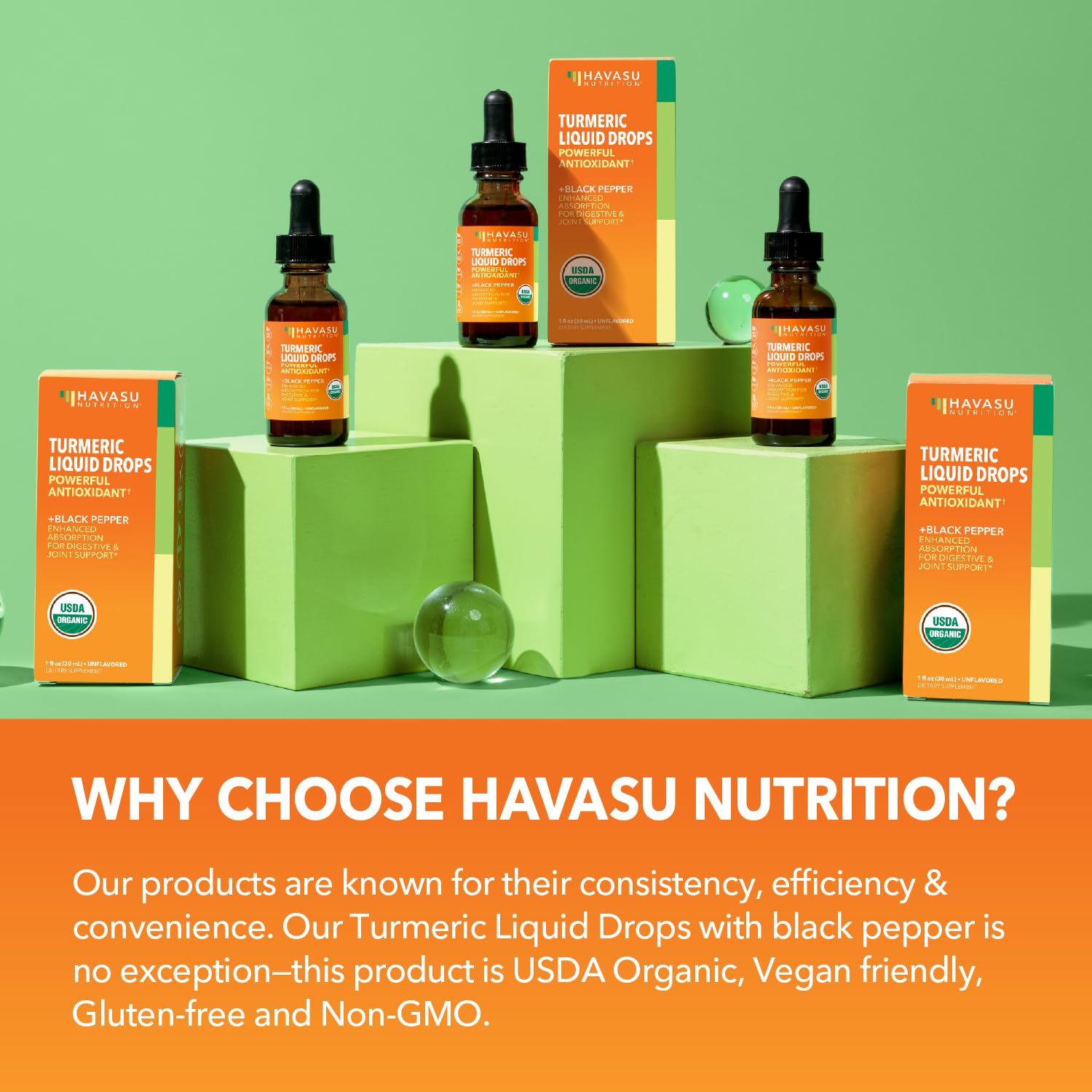 HAVASU NUTRITION Organic Turmeric Liquid Supplement lifestyle scene