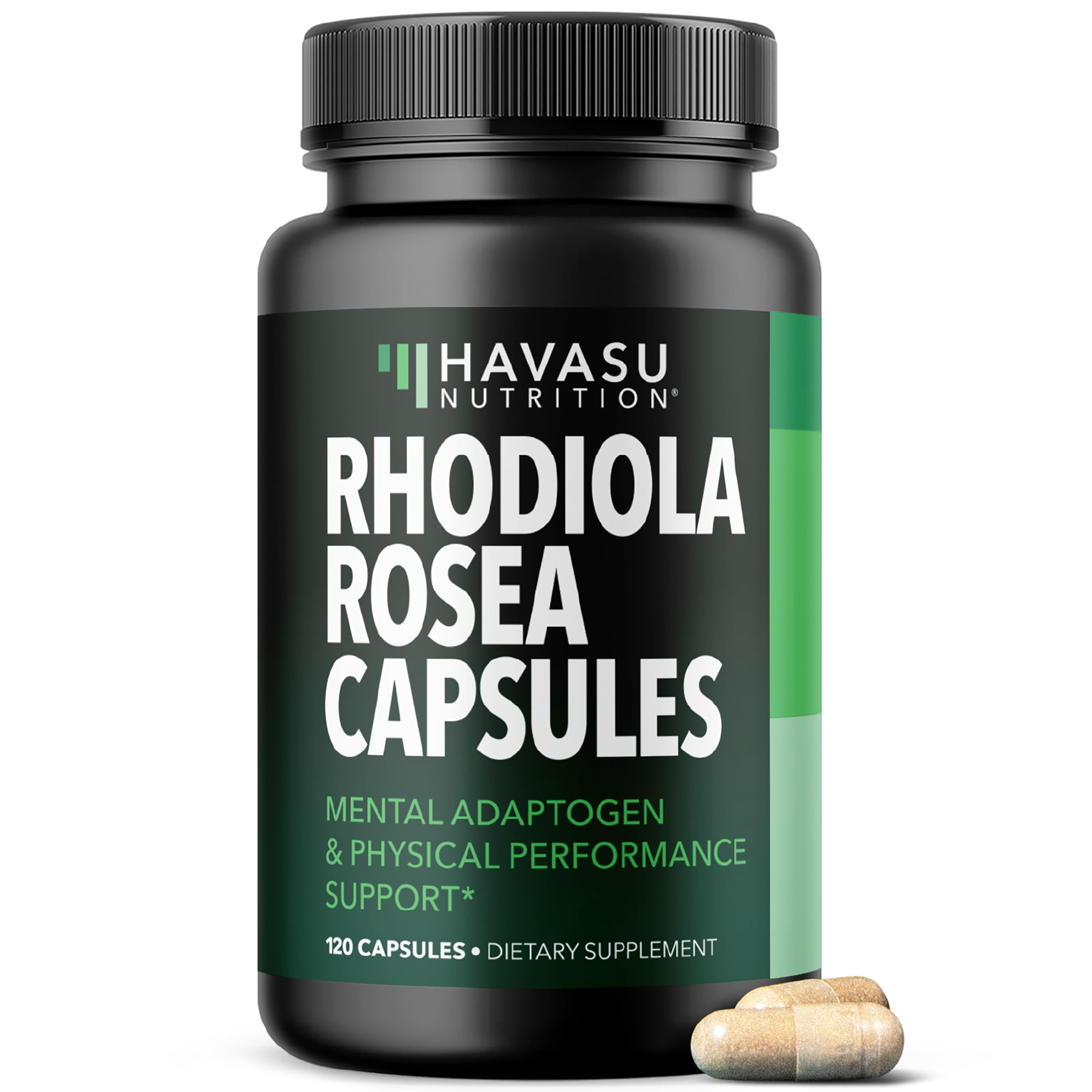 HAVASU NUTRITION Rhodiola Rosea Extract 375mg capsules front view