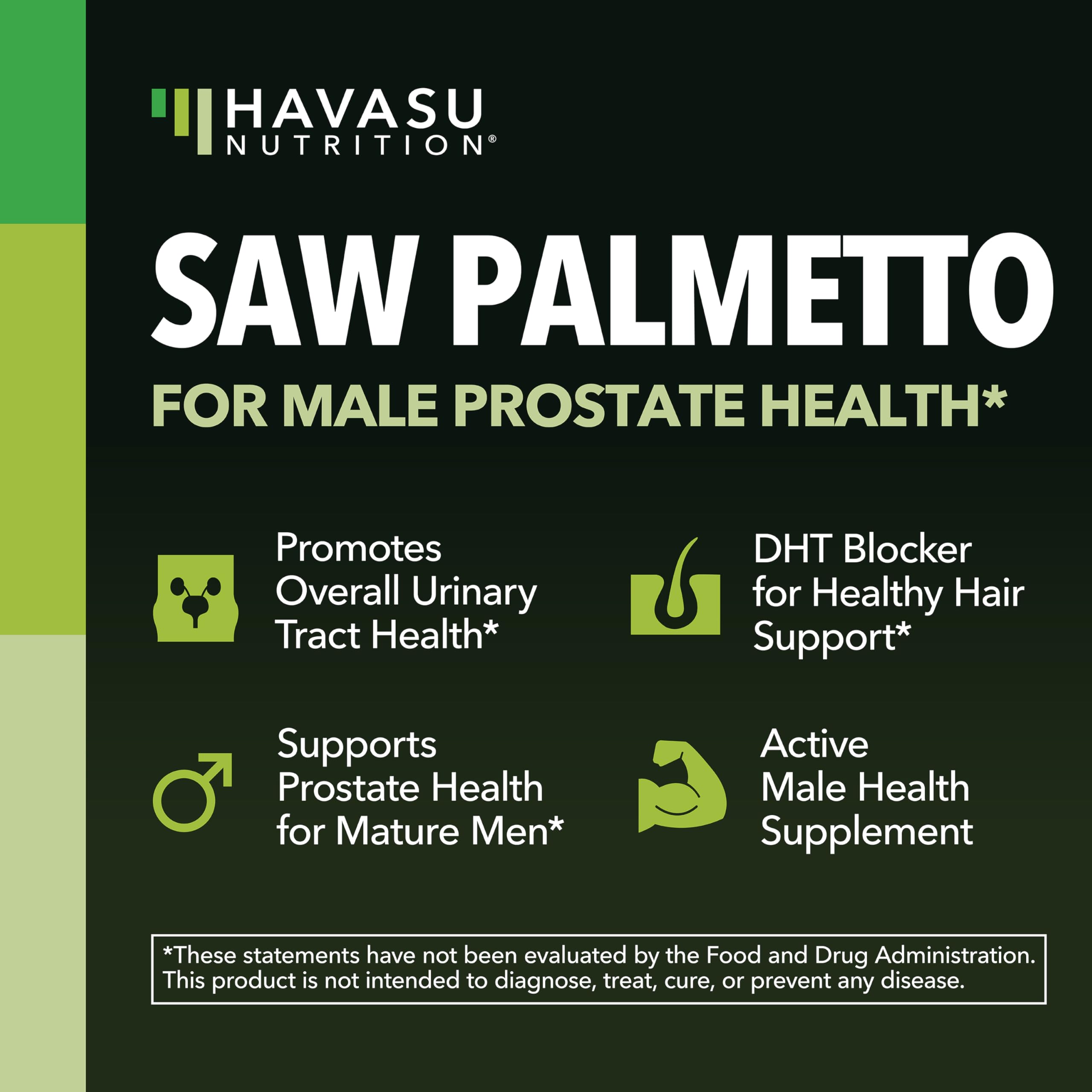 HAVASU NUTRITION Saw Palmetto Capsules bottle with label