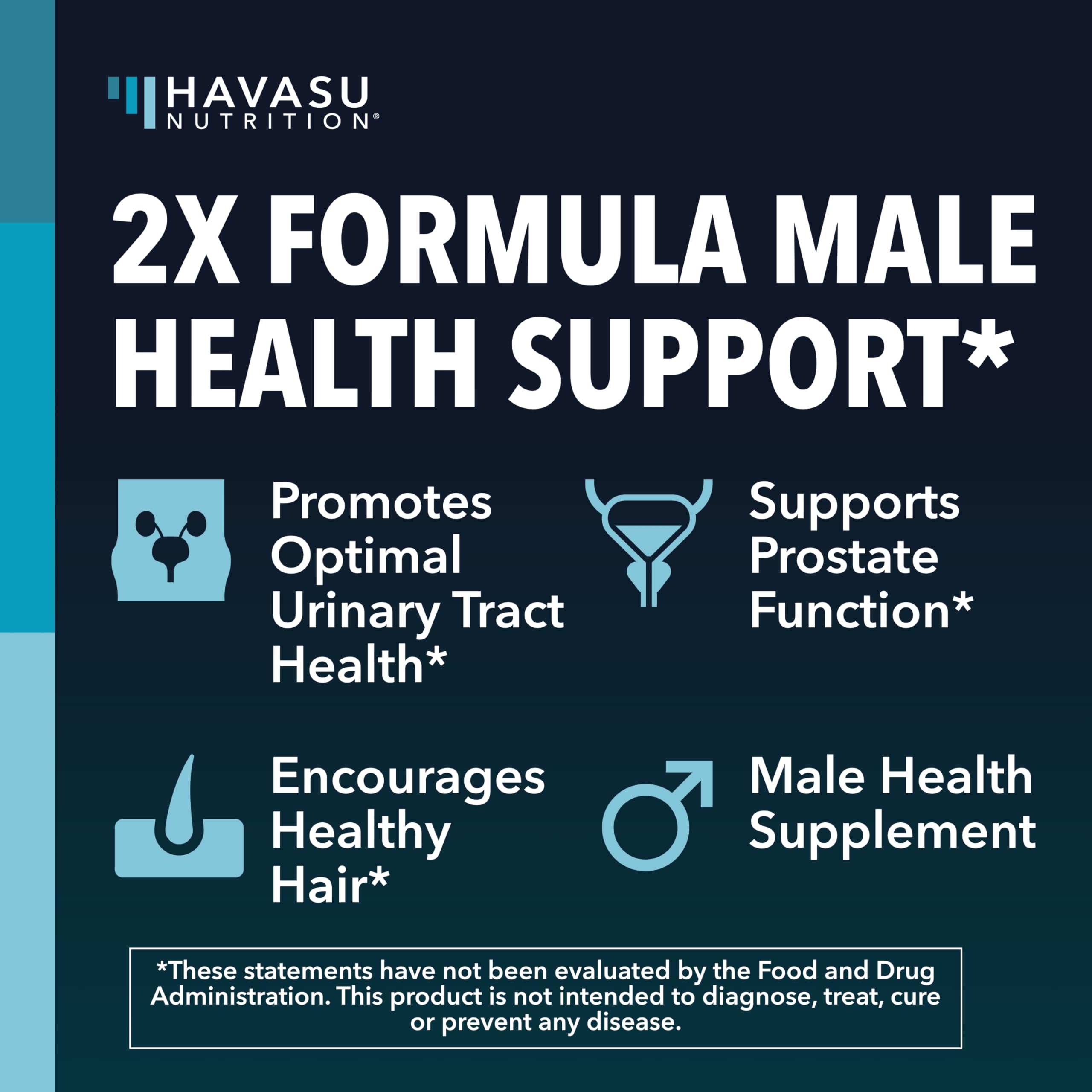 HAVASU NUTRITION Saw Palmetto capsules on a wooden table