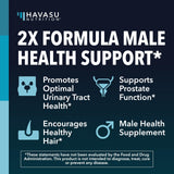 HAVASU NUTRITION Saw Palmetto capsules on a wooden table