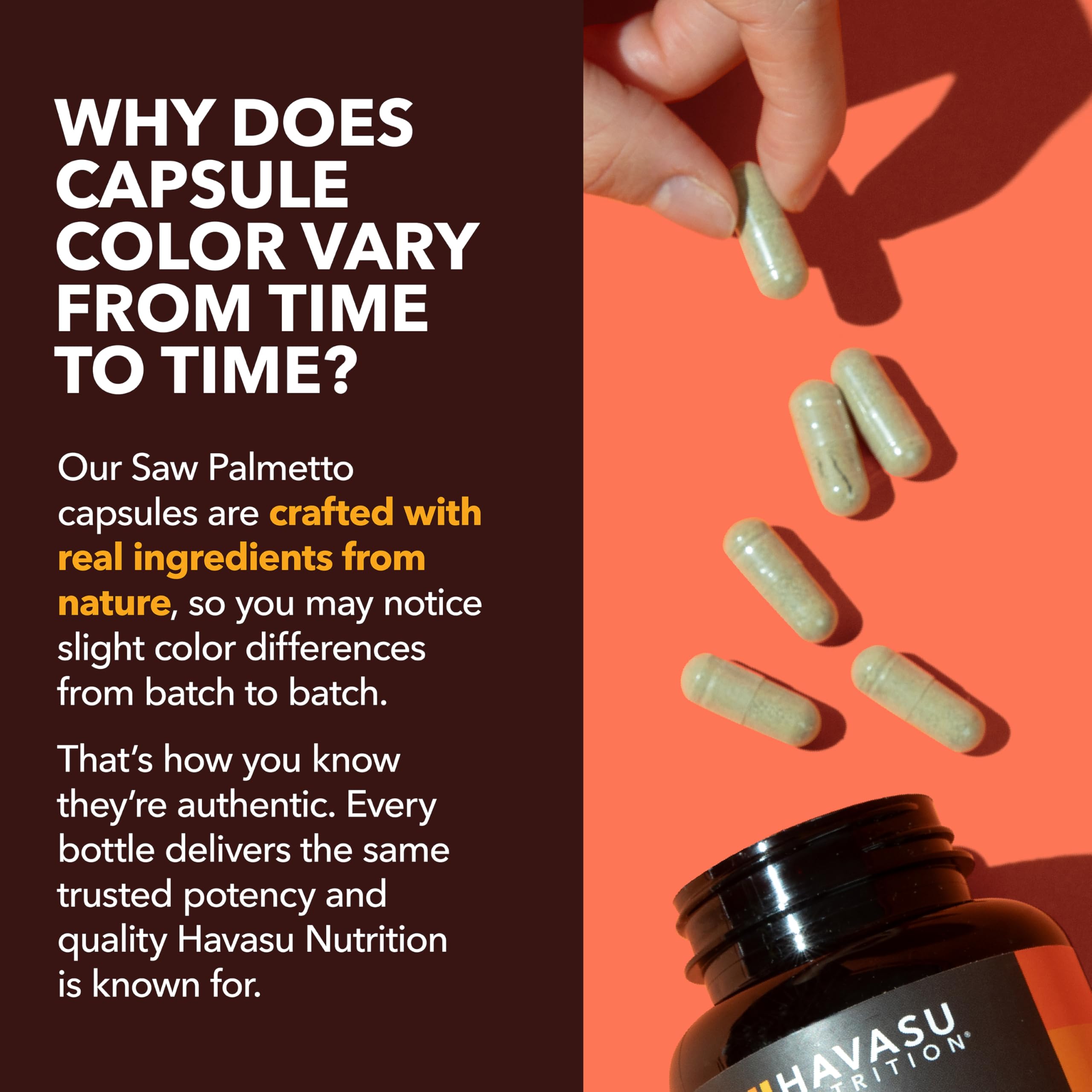 HAVASU NUTRITION Saw Palmetto Prostate Support capsules close-up