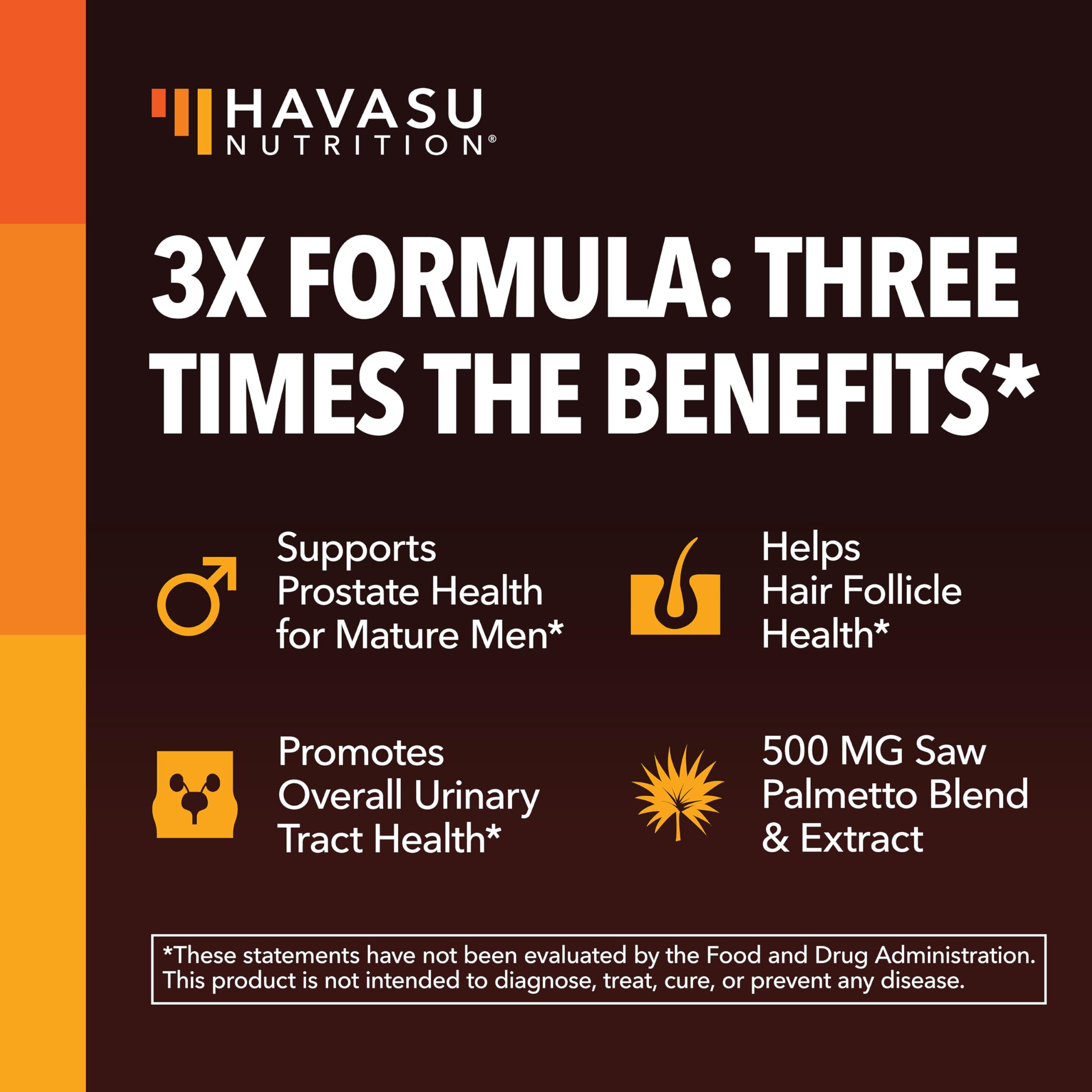 HAVASU NUTRITION Saw Palmetto Prostate Support capsules with packaging