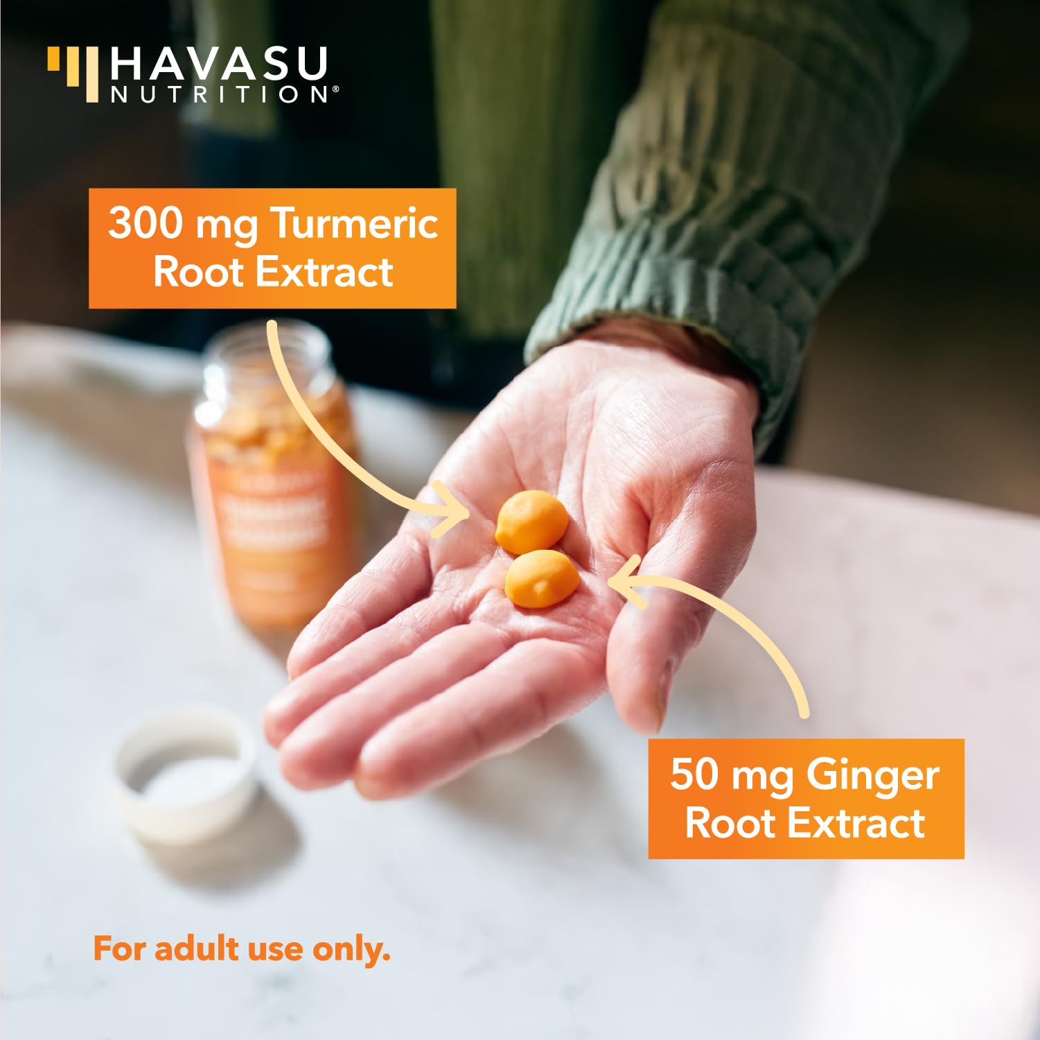 HAVASU NUTRITION Turmeric & Ginger Gummies ingredients list