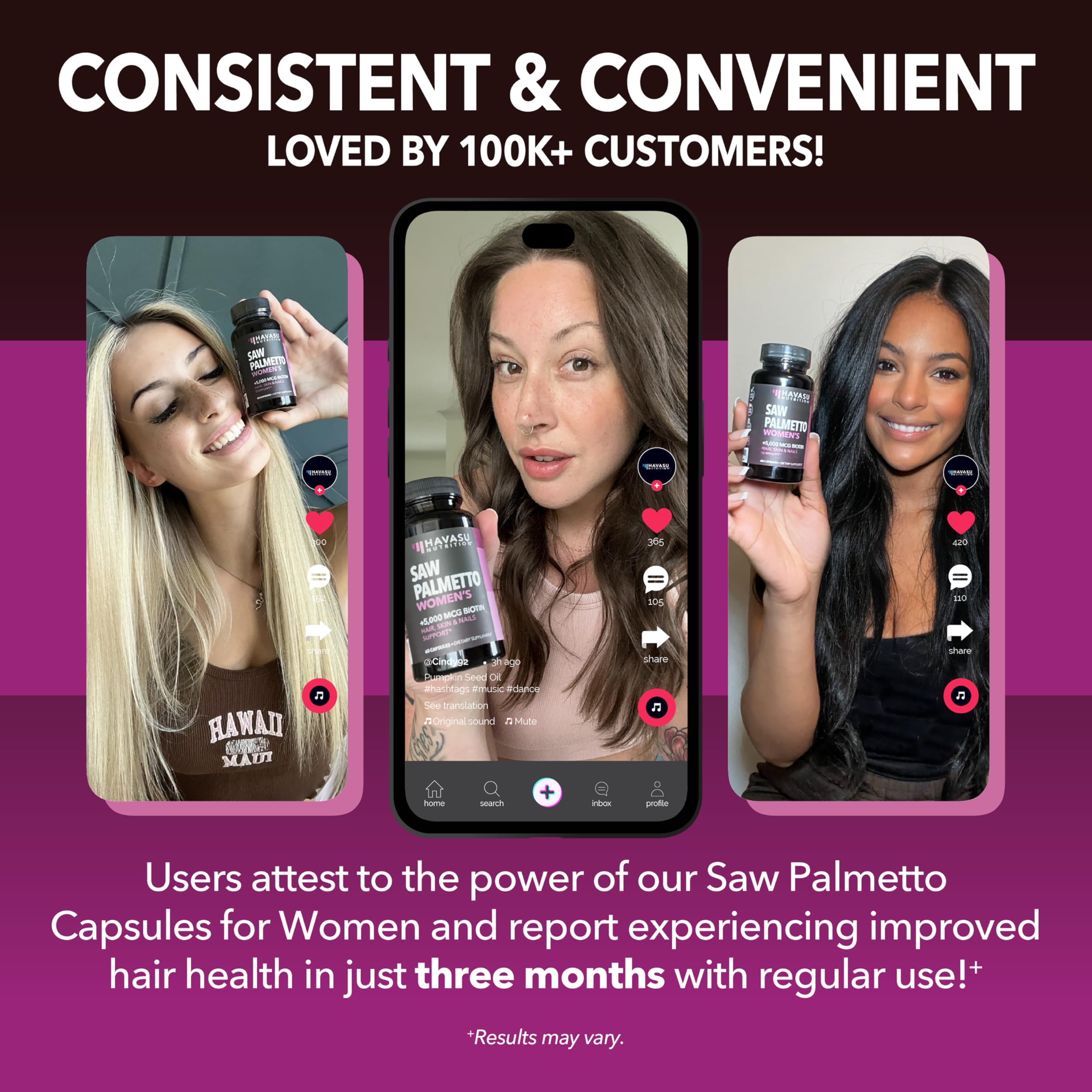 HAVASU NUTRITION Womens Saw Palmetto 1500mg + Biotin 5000mcg ingredients list