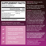 HAVASU NUTRITION Womens Saw Palmetto 1500mg + Biotin 5000mcg side view