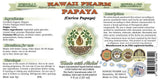 Hawaii Pharm Papaya Leaf Extract 141g back view with ingredients