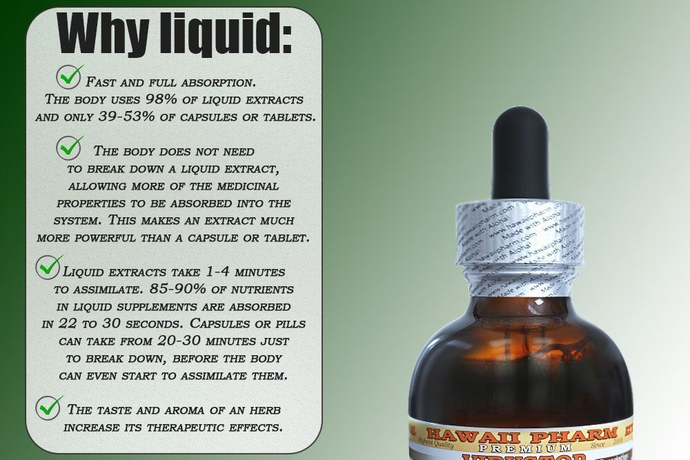 Hawaii Pharm Rhodiola NON-Alcohol Liquid Extract with dropper