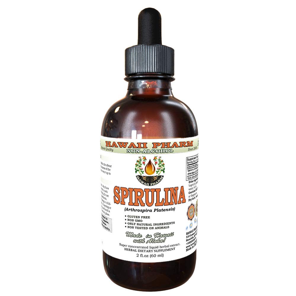 Hawaii Pharm Spirulina Non-Alcohol Liquid Extract 57g front view