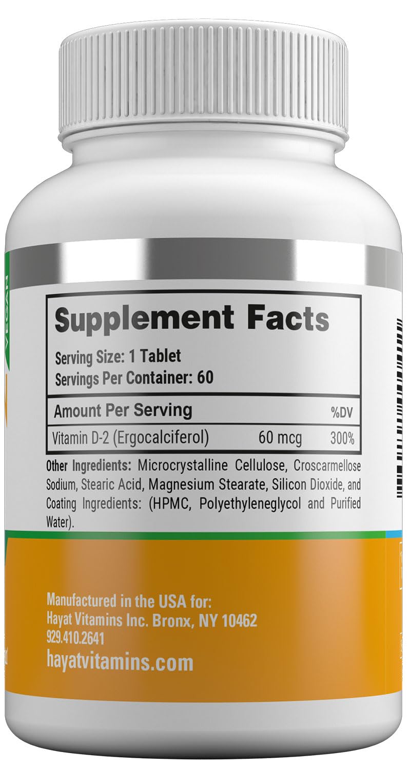 HAYAT Plant-Based Vitamin D2 32g capsule format