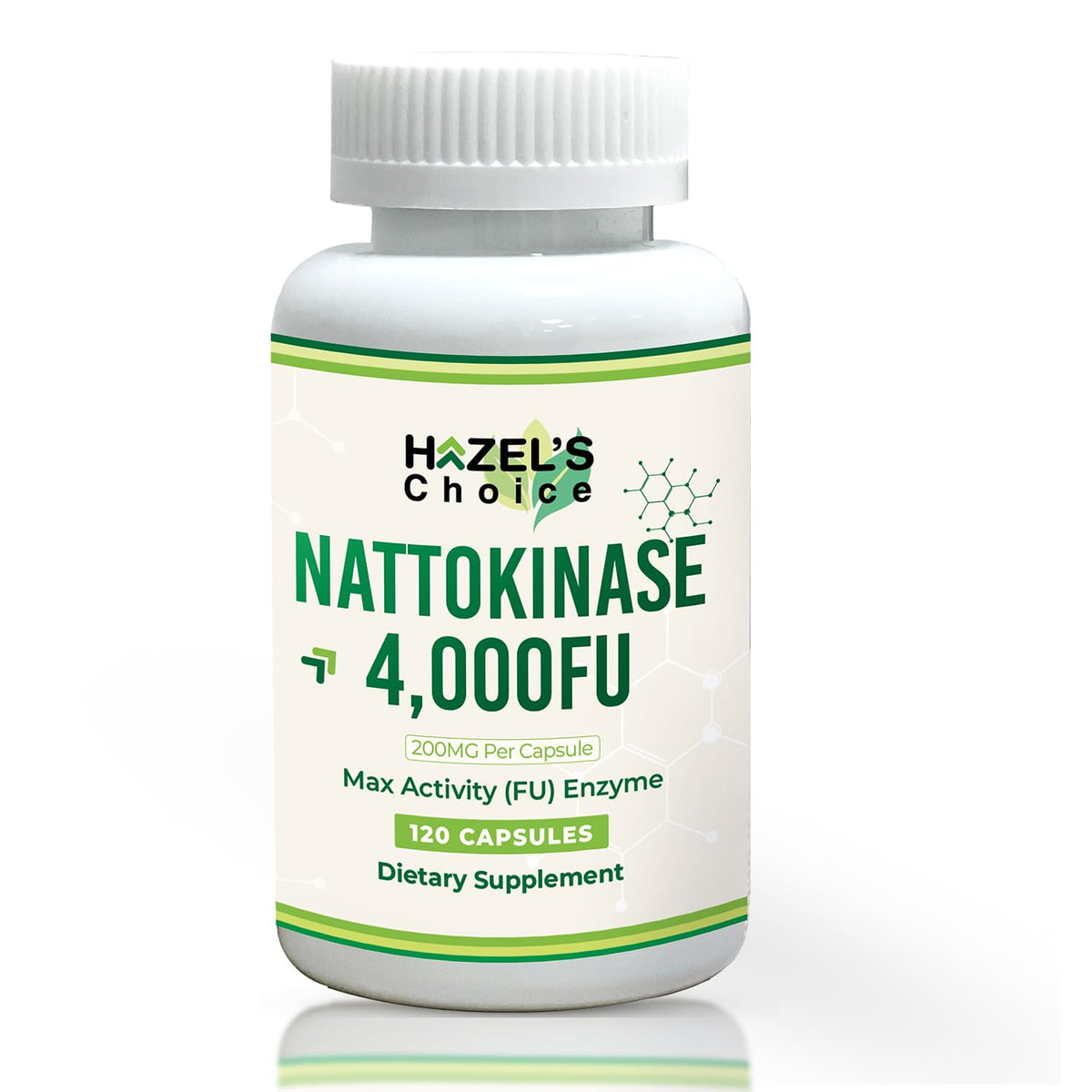 HAZEL'S Choice Nattokinase 4000 FU capsules front view