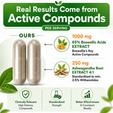 HCL HERBAL CODE LABS Ashwagandha & Boswellia Supplement bottle with label
