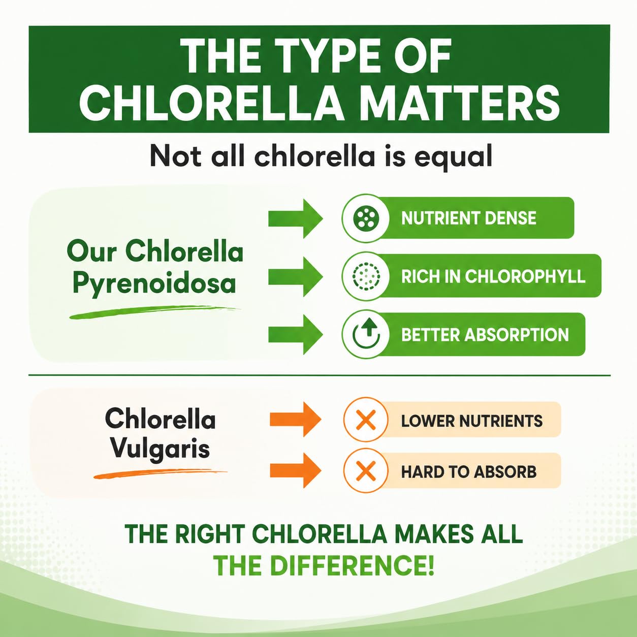 HCL HERBAL CODE LABS Chlorella Capsules close-up