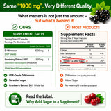 HCL HERBAL CODE LABS Cranberry D-Mannose Supplement with fresh cranberries