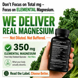 HCL HERBAL CODE LABS Magnesium Glycinate Capsules bottle side view