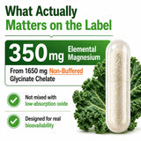HCL HERBAL CODE LABS Magnesium Glycinate Capsules label close-up