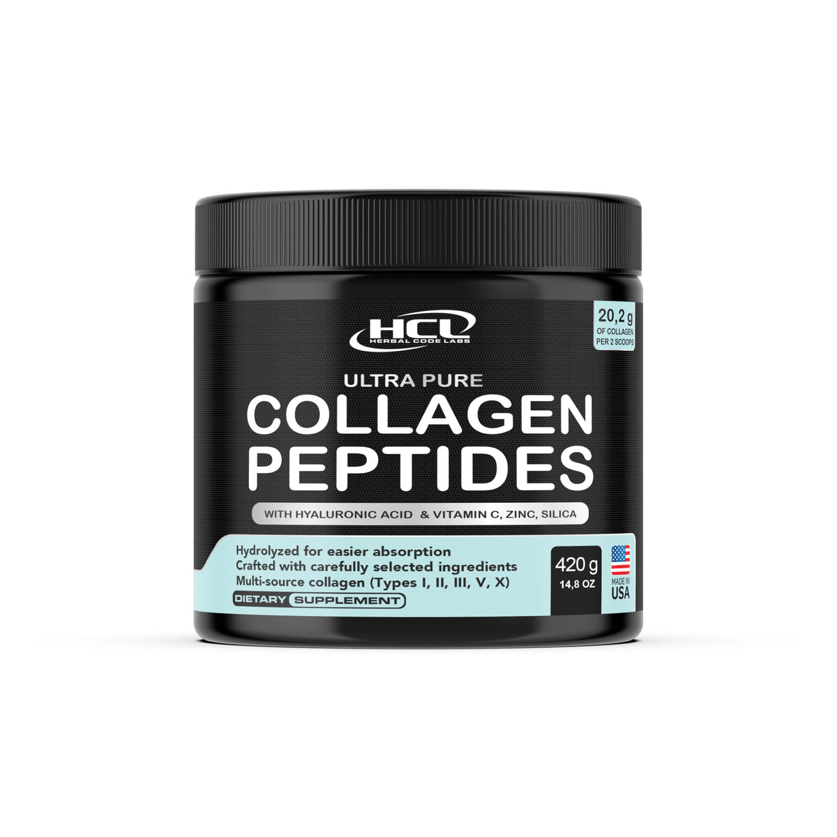HCL HERBAL CODE LABS Multi Collagen Protein Powder front view