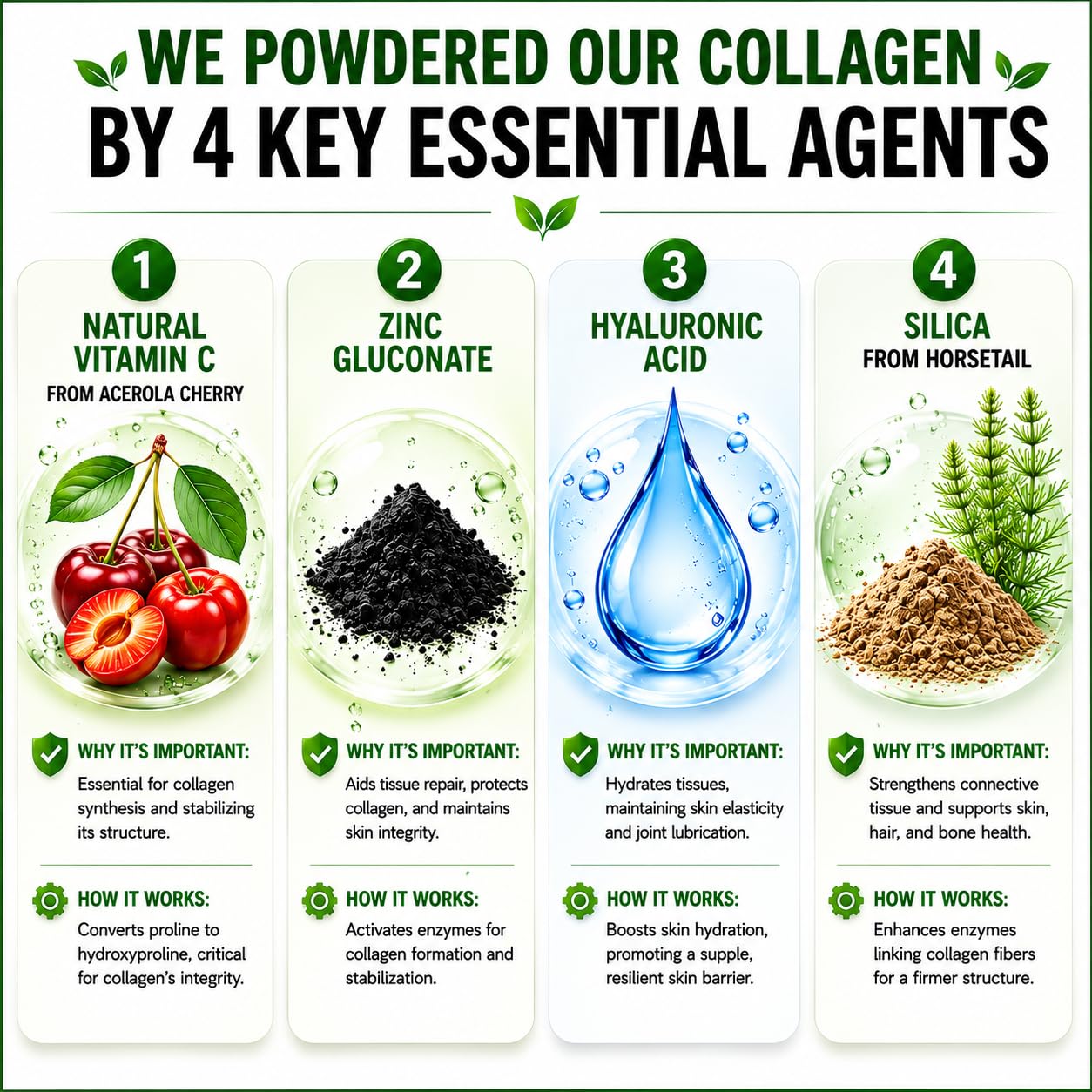 HCL HERBAL CODE LABS Multi Collagen Protein Powder in a smoothie
