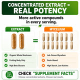 HCL HERBAL CODE LABS Mushroom Capsules 2000mg bottle on a table