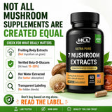 HCL HERBAL CODE LABS Mushroom Capsules 2000mg ingredients list