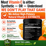 HCL HERBAL CODE LABS Natural Vitamin C Powder 1000mg packaging