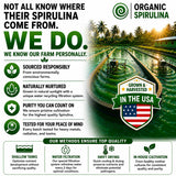 HCL HERBAL CODE LABS Spirulina Capsules opened bottle showing capsules