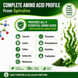 HCL HERBAL CODE LABS Spirulina Capsules with a measuring spoon