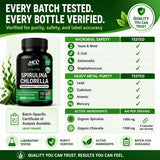 HCL HERBAL CODE LABS Spirulina Chlorella Capsules close-up