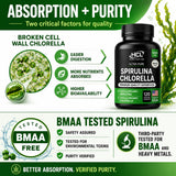 HCL HERBAL CODE LABS Spirulina Chlorella Capsules packaging