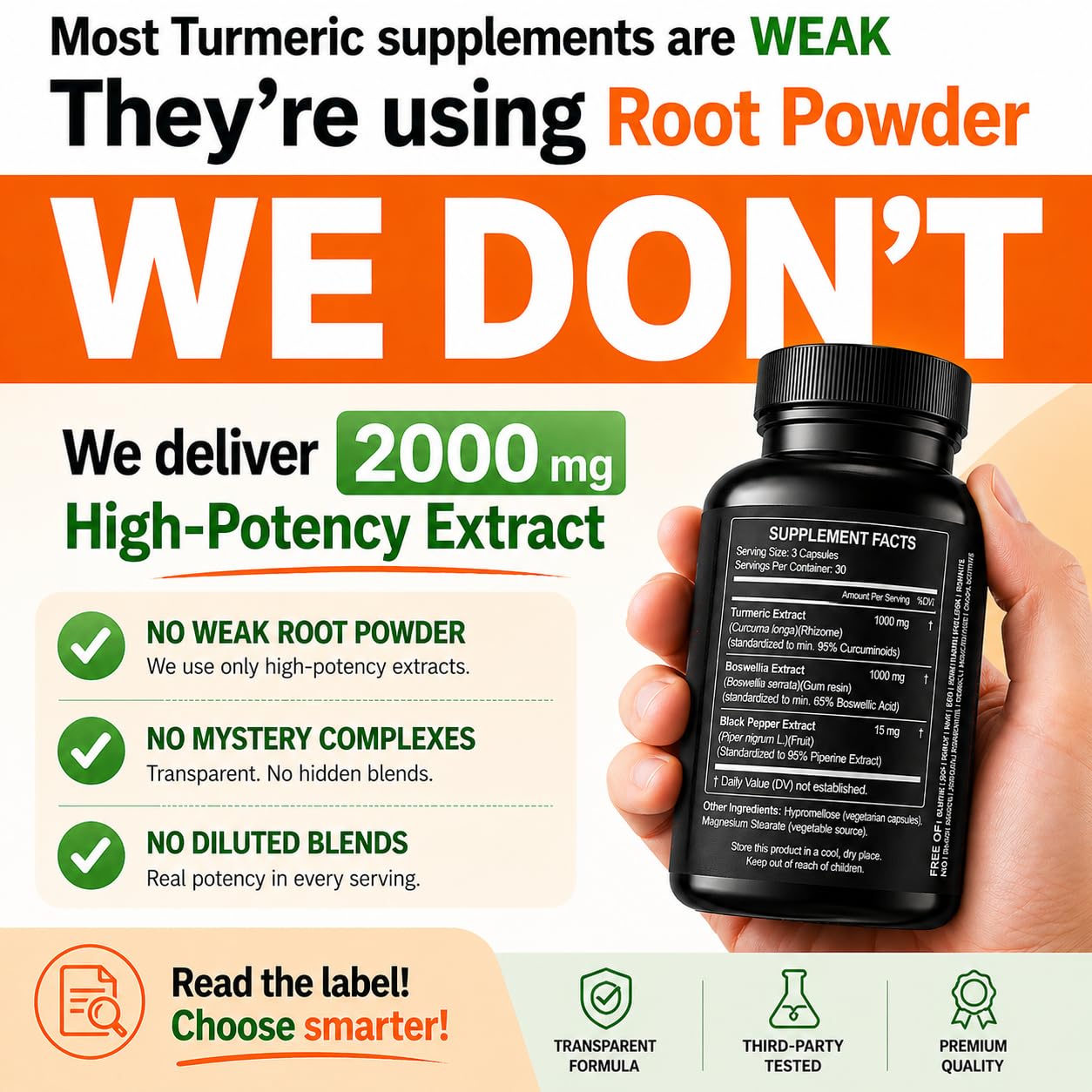 HCL HERBAL CODE LABS Turmeric Boswellia Complex bottle with label