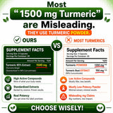 HCL HERBAL CODE LABS Turmeric Curcumin 1500mg ingredients list