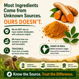 HCL HERBAL CODE LABS Turmeric Curcumin 1500mg nutritional information