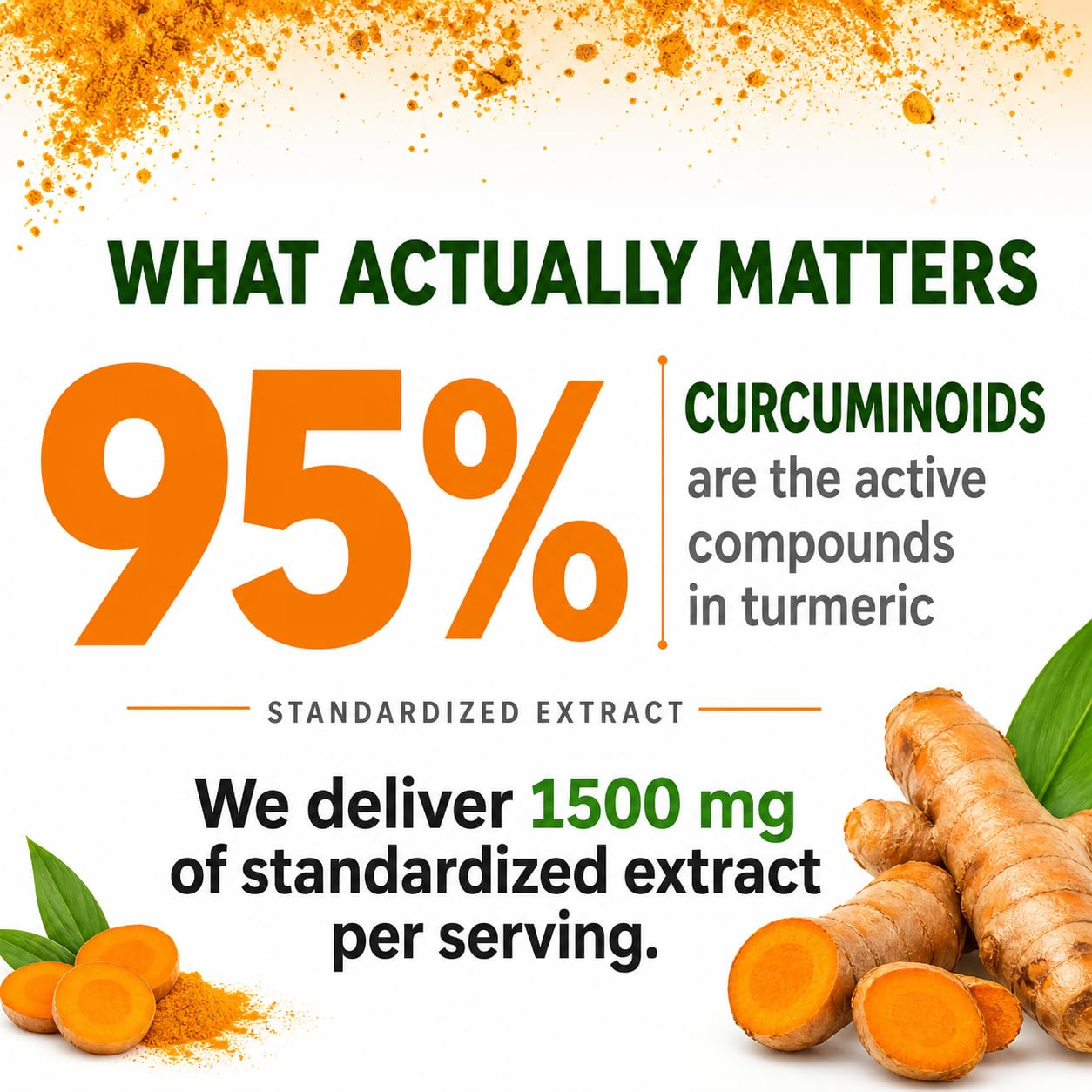 HCL HERBAL CODE LABS Turmeric Curcumin 1500mg packaging side view