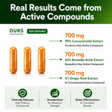 HCL HERBAL CODE LABS Turmeric Curcumin with Boswellia & Ginger 700mg capsule close-up