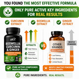 HCL HERBAL CODE LABS Turmeric Curcumin with Boswellia & Ginger 700mg capsules in hand