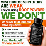 HCL Turmeric Collagen Supplement 500mg side view