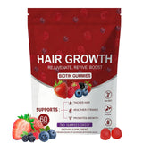 HDFREO Lumin Hair Growth Gummies front view with packaging