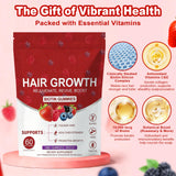 HDFREO Lumin Hair Growth Gummies mixed berry flavour close-up
