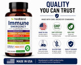 healblend Echinacea capsules with turmeric and elderberry