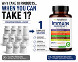 healblend Echinacea supplement bottle with ingredients list