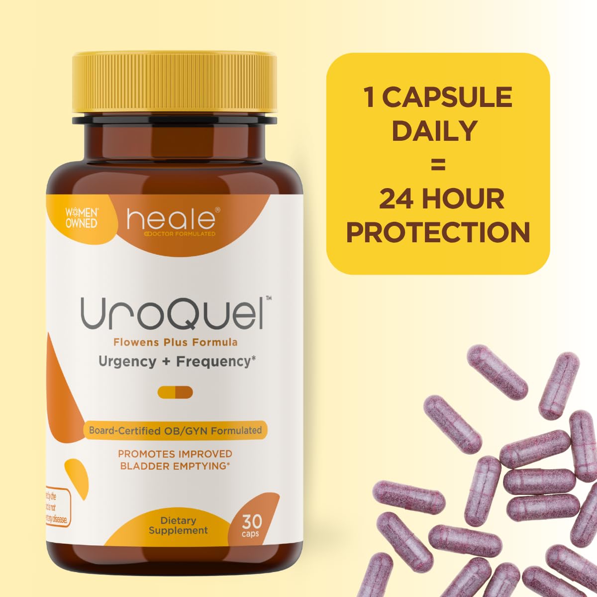 Heale Doctor Formulated Cranberry Supplement capsule close-up